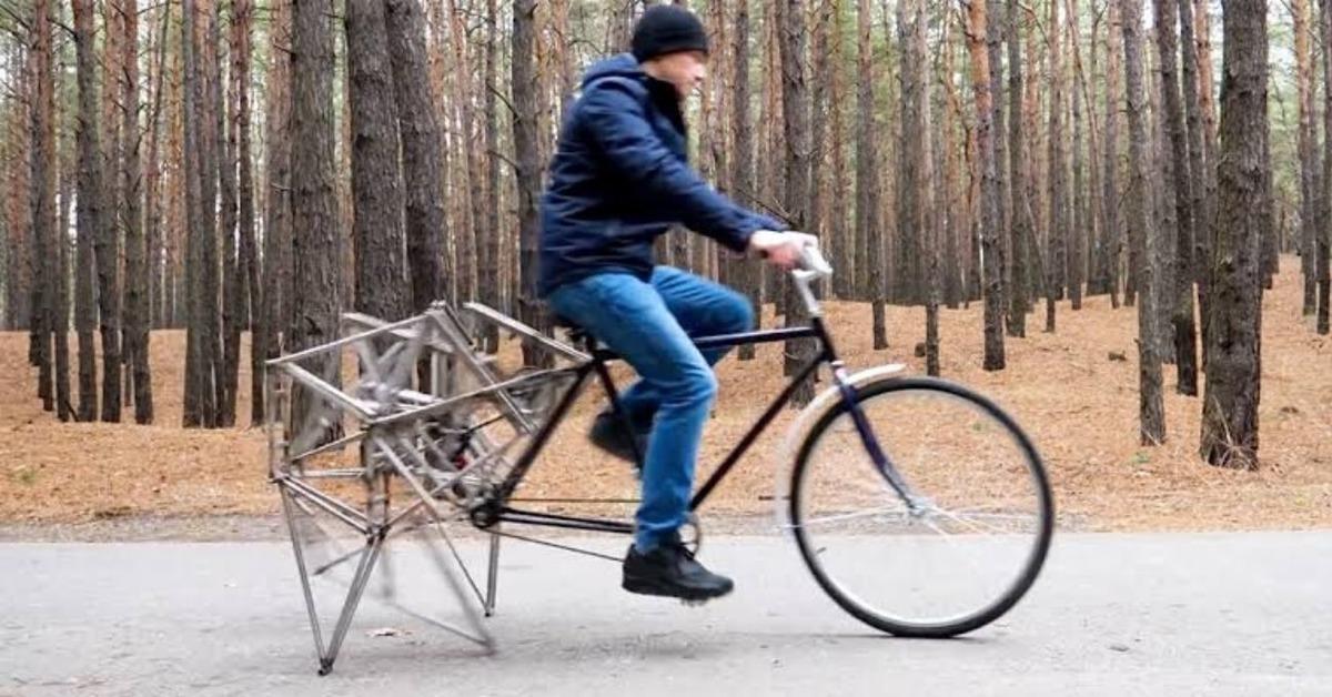 Y&uuml;r&uuml;yen bisiklet yaptılar!