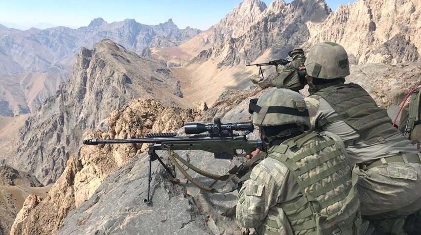 Irak'ın kuzeyinde 2 terörist etkisiz hale getirildi