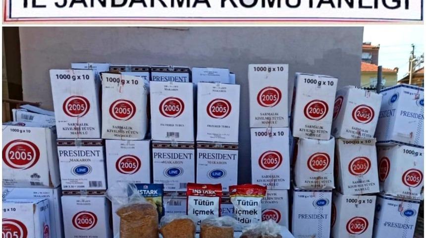 Sındırgı&rsquo;da ka&ccedil;ak t&uuml;t&uuml;n operasyonu