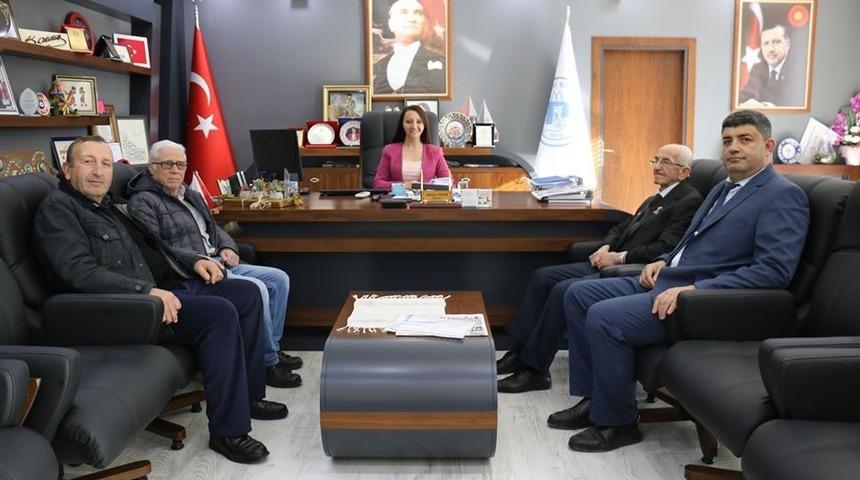 Şehit Yakınları ve Gaziler Derneği’nden Başkan Tekin’e ziyaret