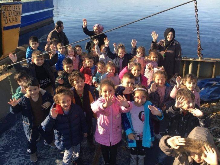 Minikler balık çeşitlerini balıkçılardan öğrendi G3