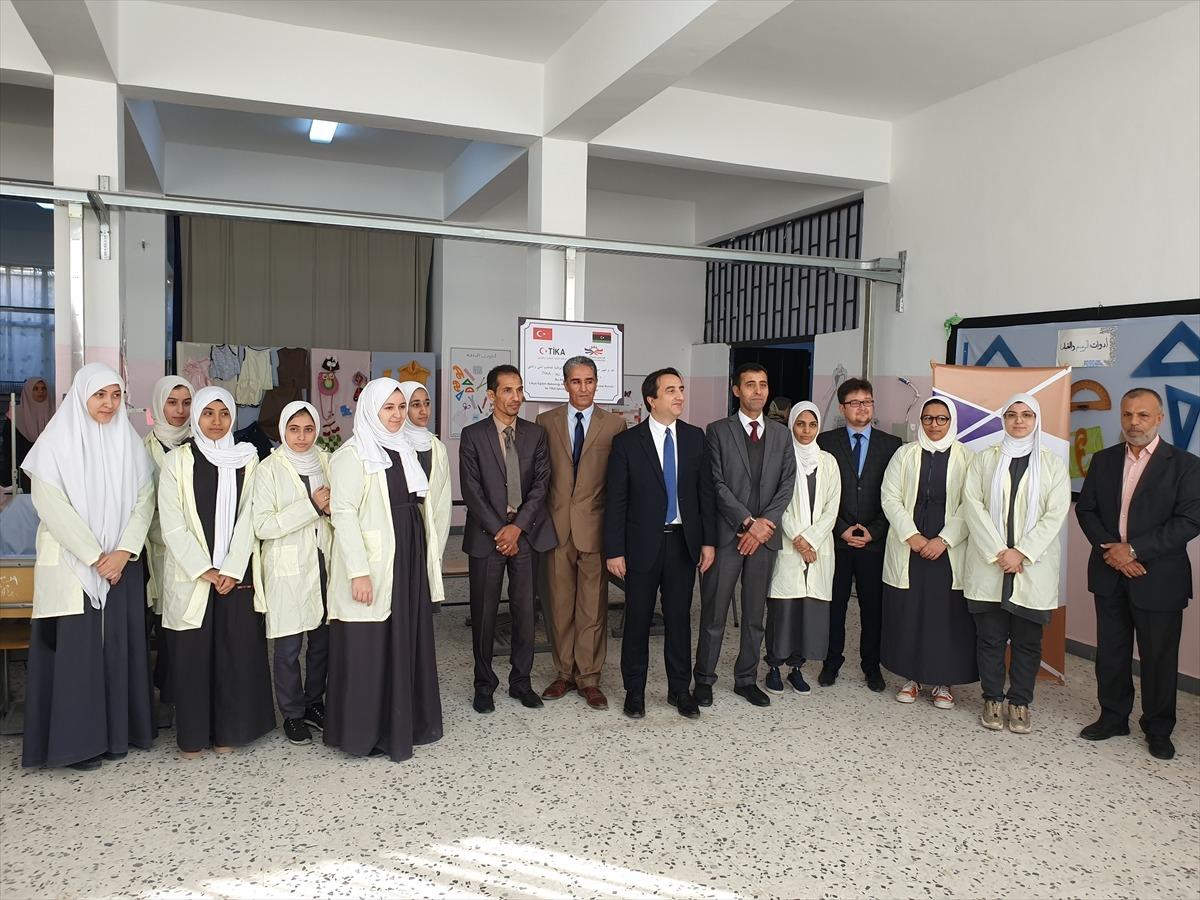 TİKA'dan Libya'da kız meslek enstit&uuml;s&uuml;ne teknik ekipman desteği