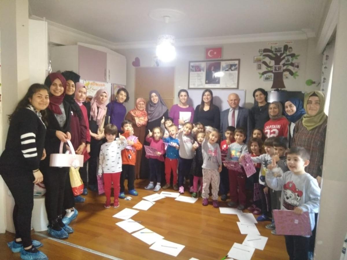 Milaslı miniklere "Gen&ccedil;lerimizden Geleceğimize Sevgi Damlacığı" etkinliği