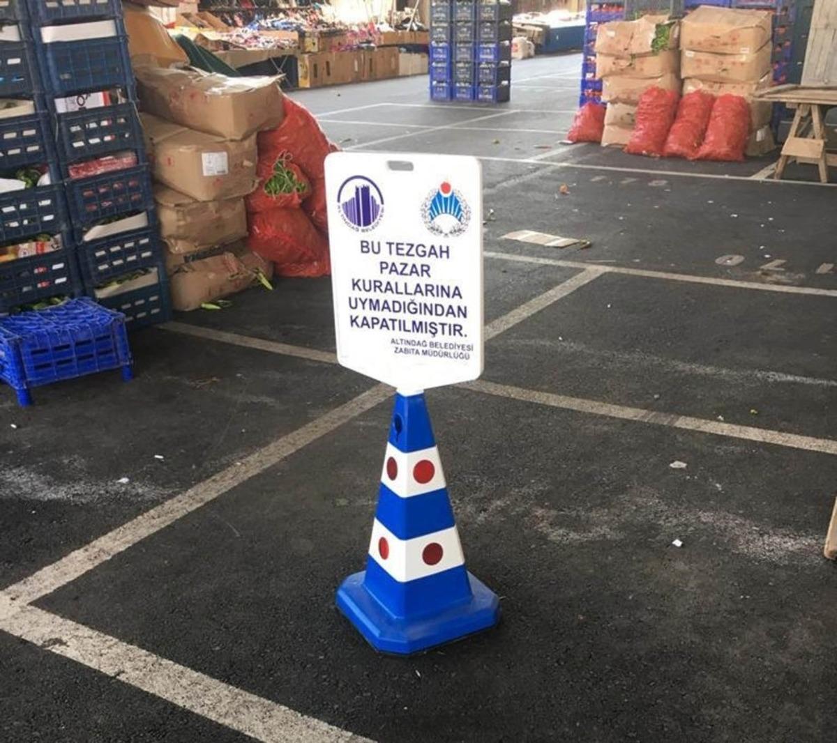 Altındağ&rsquo;da kaba &uuml;sluba tezg&acirc;h kapama cezası