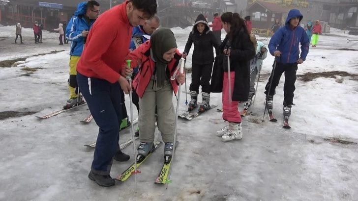 Uludağ’ı ilk kez gören çocukların kayak ve telesiyej keyfi G3