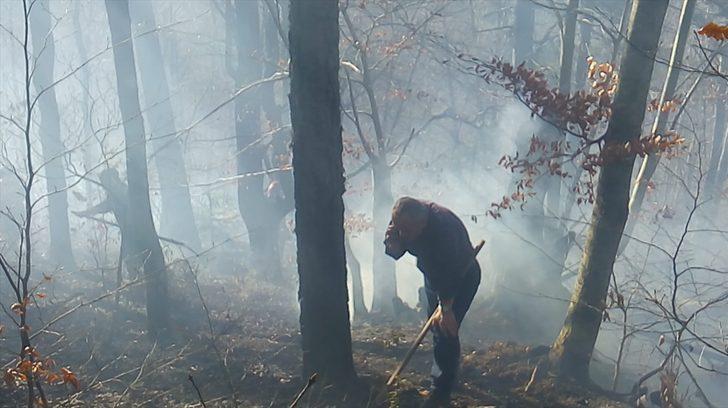 GÜNCELLEME - Düzce'de çıkan orman yangını kontrol altına alındı G1
