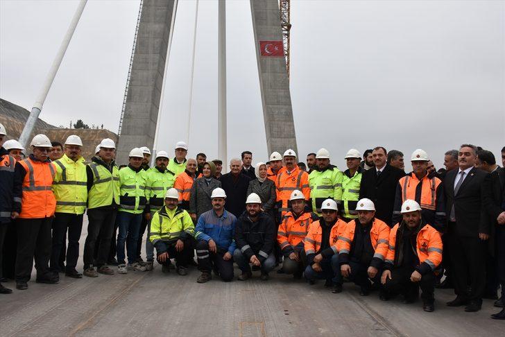 Binali Yıldırım, inşaatı devam eden yeni Kömürhan Köprüsü'nü inceledi G5