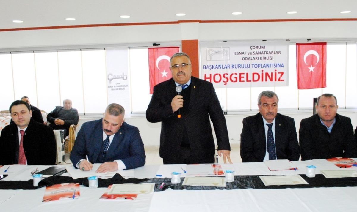 &Ccedil;ESOB Başkanlar Kurulu İskilip&rsquo;te toplandı