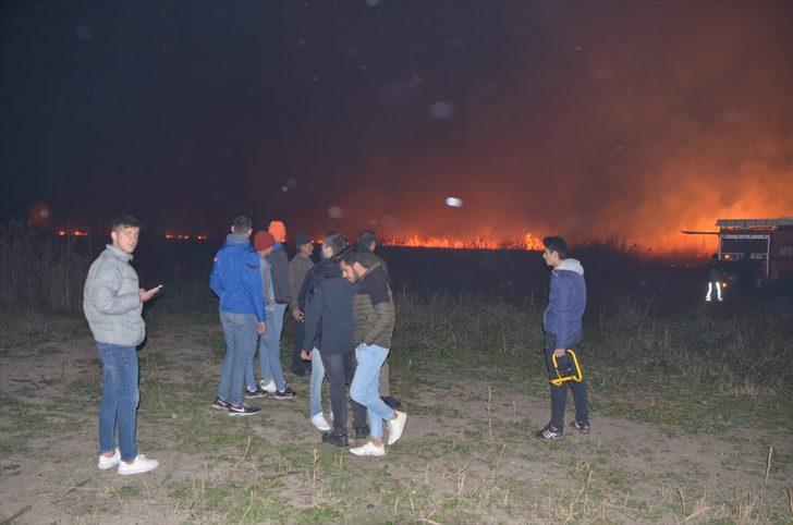 İznik Gölü kıyısındaki sazlık alanda yangın çıktı G4