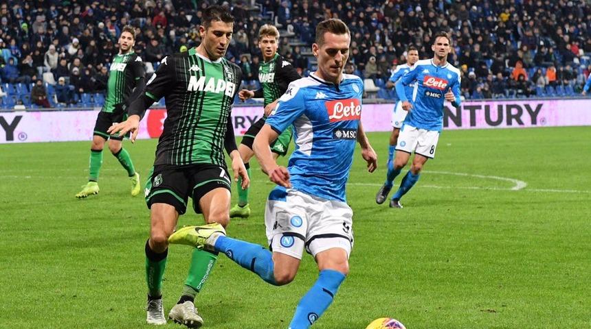 Sassuolo-Napoli maç sonucu: 1-2 (Eljif Elmas, Napoli'yi kurtardı)