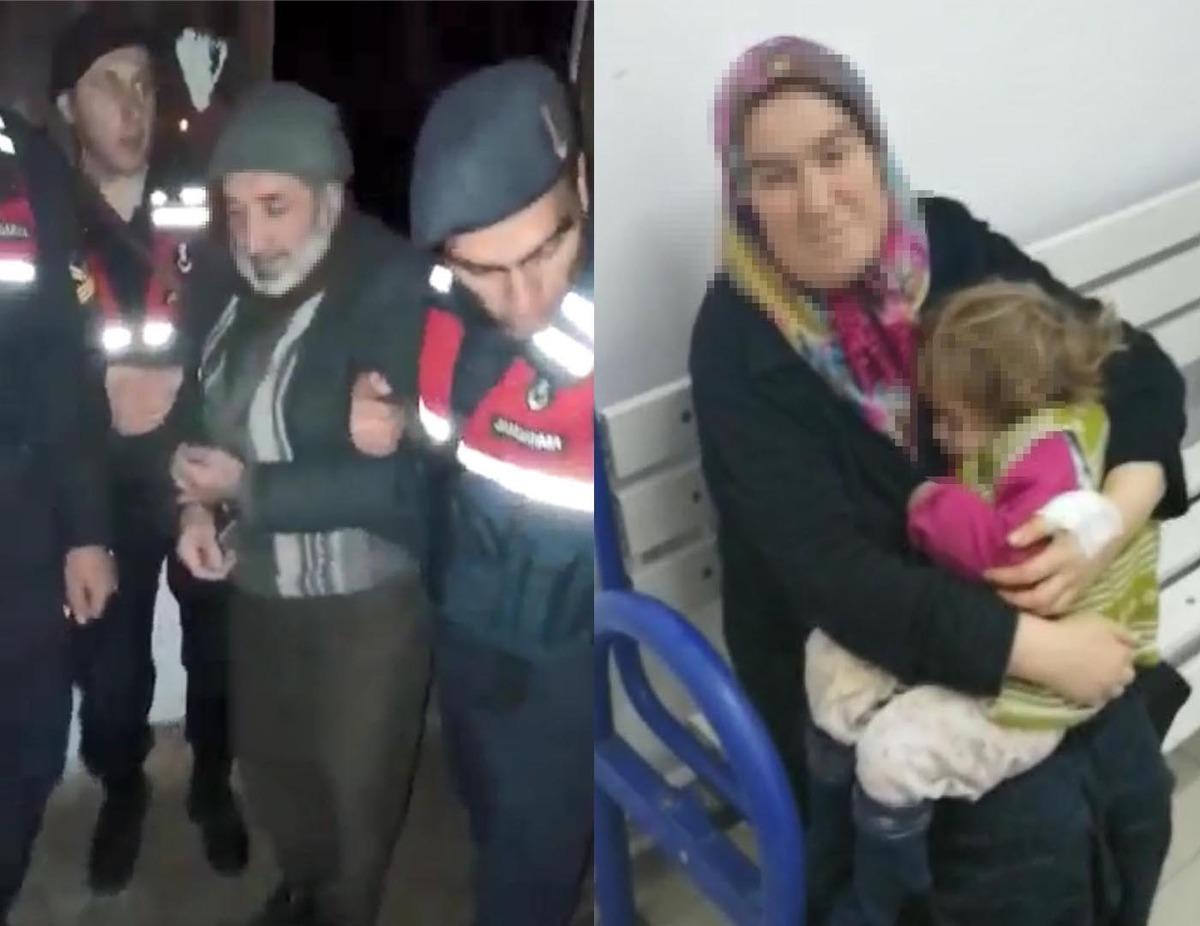 K&uuml;tahya'da dehşet anları! Eşini d&ouml;v&uuml;p, kızı ile kendisini eve kilitledi