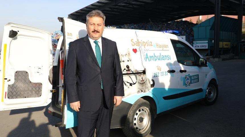 Melikgazi hayvan ambulansı göreve başladı