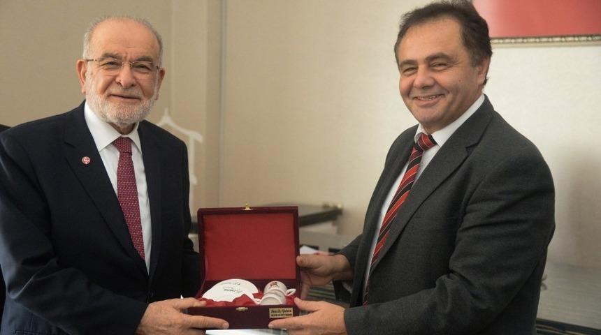 Saadet Partisi Genel Başkanı Karamollaoğlu Başkan Şahin&rsquo;i ziyaret etti