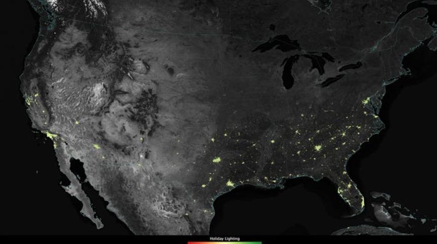 Dünya geceleri nasıl görünüyor? Fotoğraflar yayınlandı