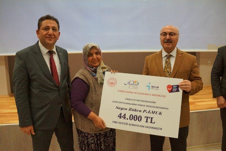 Aydın’da 26 engelli ve eski hükümlüye hibe çekleri teslim edildi G3