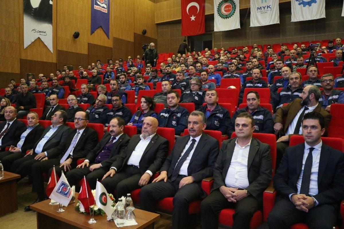 KARDEMİR&rsquo;de Mesleki Yeterlilik Belge t&ouml;reni