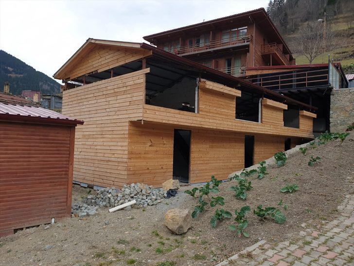 Uzungöl'de 65 kaçak binadan 14'ünün yıkımı tamamlandı G1