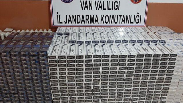 Muradiye 11 bin 780 paket kaçak sigara ele geçirildi