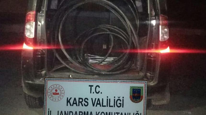 Sarıkamış&rsquo;ta kablo hırsızlığı