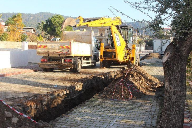 Kemer Göynük’te kanalizasyon çalışması G1