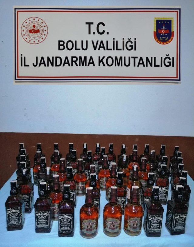 Bolu’da, kaçak içki ve sigara operasyonu: 2 gözaltı