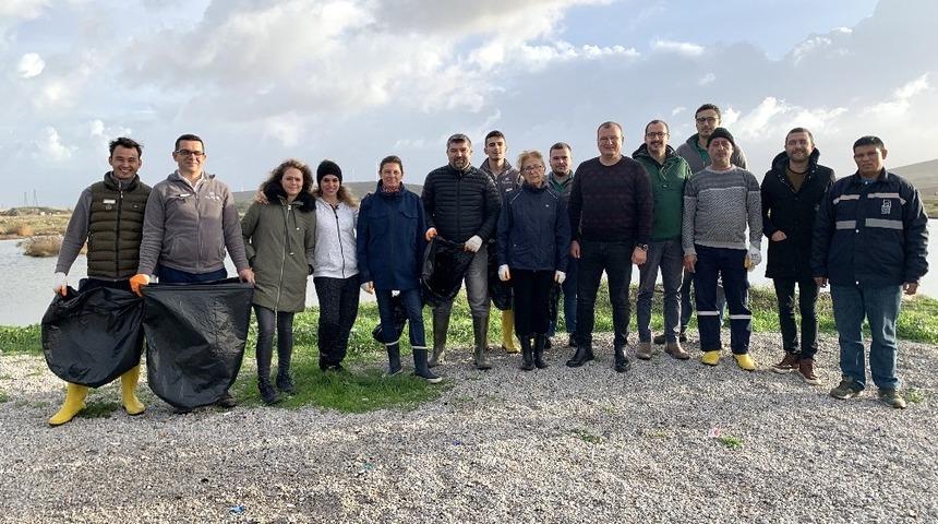 Kuşların Alaçatı’daki yaşam alanı temizlendi