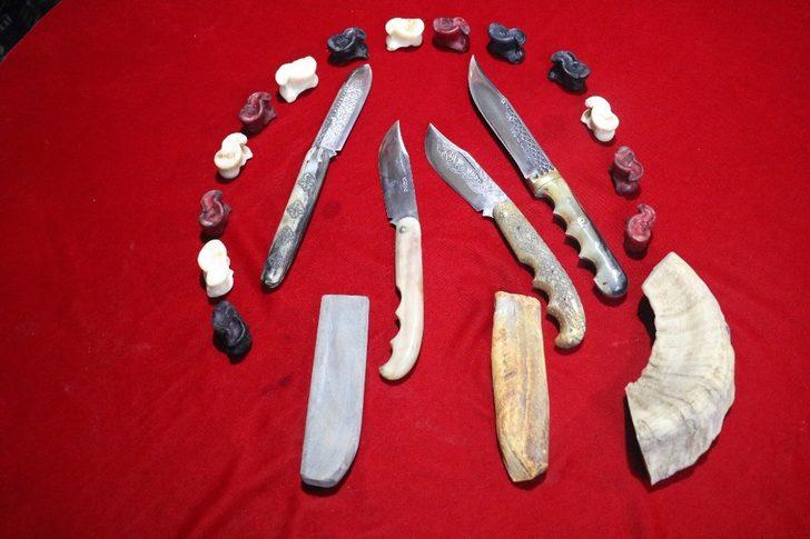 Kasaplardan toplanan boynuzlar, bıçak sapına dönüşüyor G3