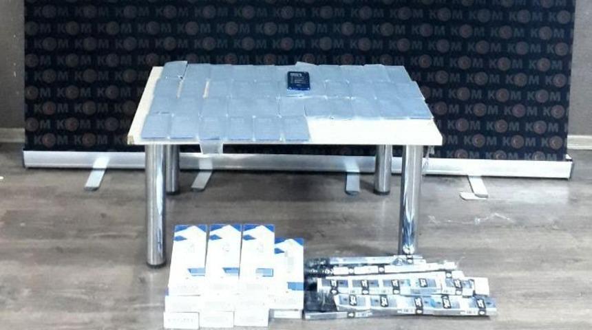Şanlıurfa&rsquo;da ka&ccedil;ak cep telefonları ile sigara ele ge&ccedil;irildi
