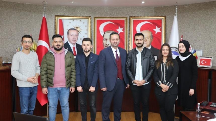 &Ouml;ğrencilerinden Başkan Yanmaz&rsquo;a ziyaret