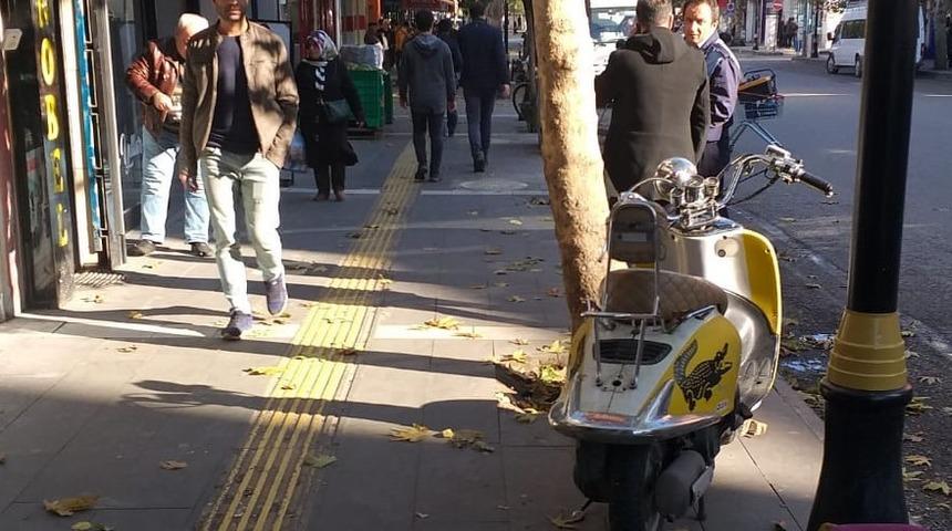 Kaldırımlarda motosiklet ve bisiklet denetimi