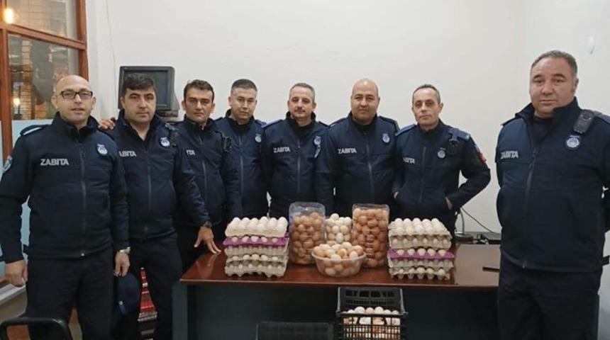 Zabıta ekipleri bu defa k&ouml;y yumurtalarını denetledi