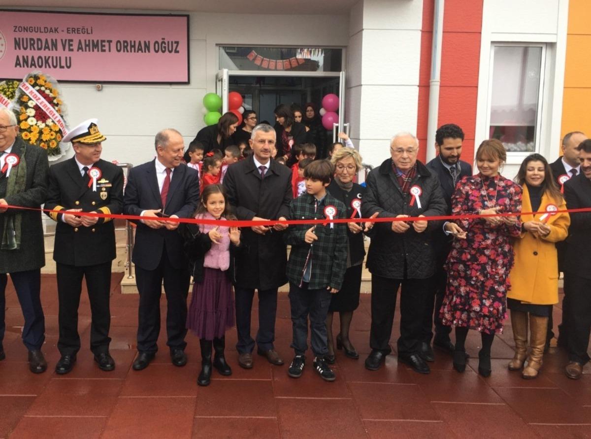 Orhan ve Nurdan Oğuz Anaokulu&rsquo;nun a&ccedil;ılışı yapıldı