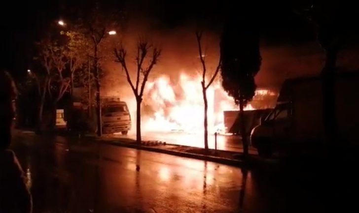 Yer: İstanbul! Ekipleri alarma geçiren yangın! G1