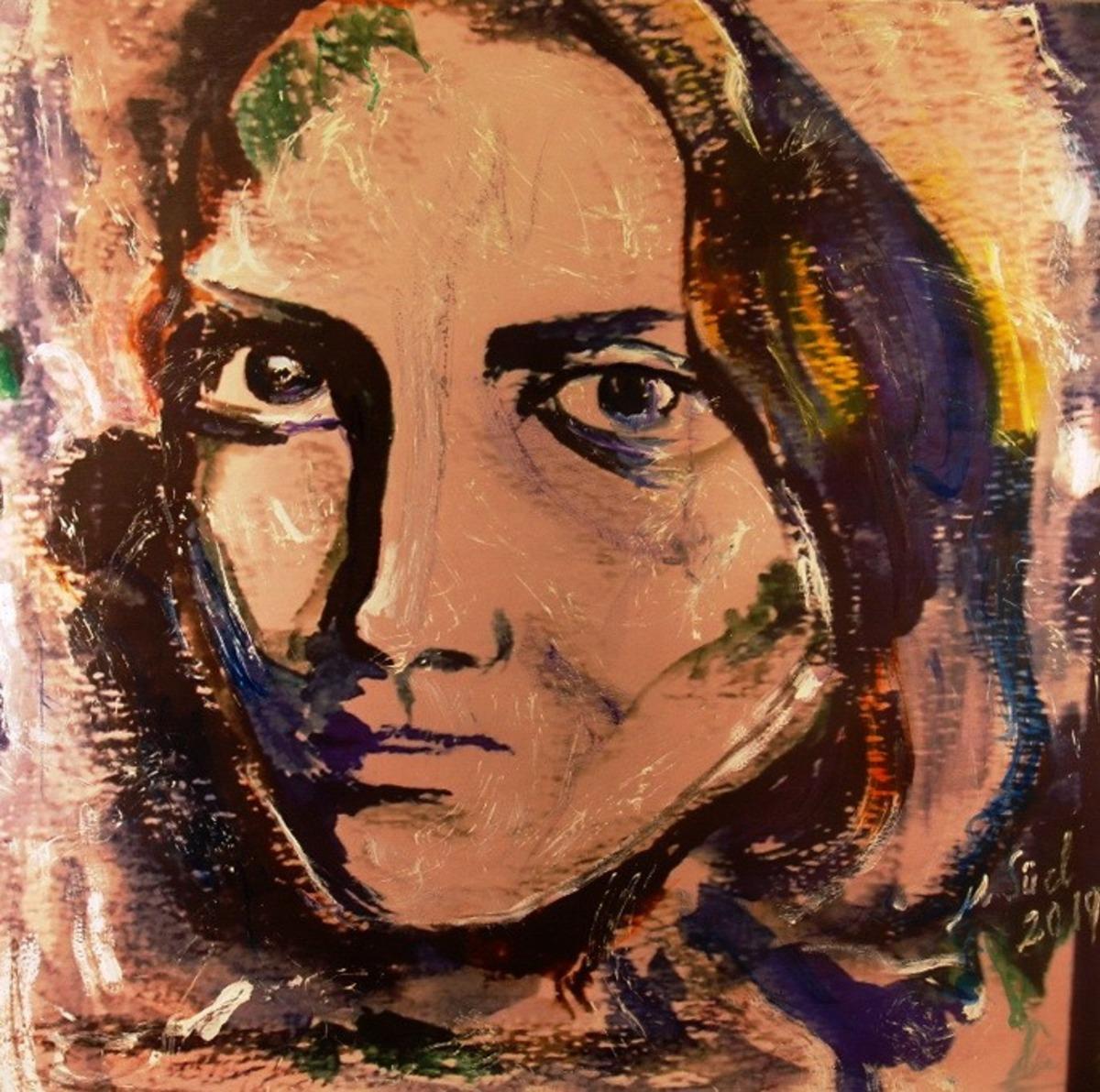 Ressam M&uuml;ge S&uuml;el "G&uuml;nışığı" sergisini a&ccedil;tı