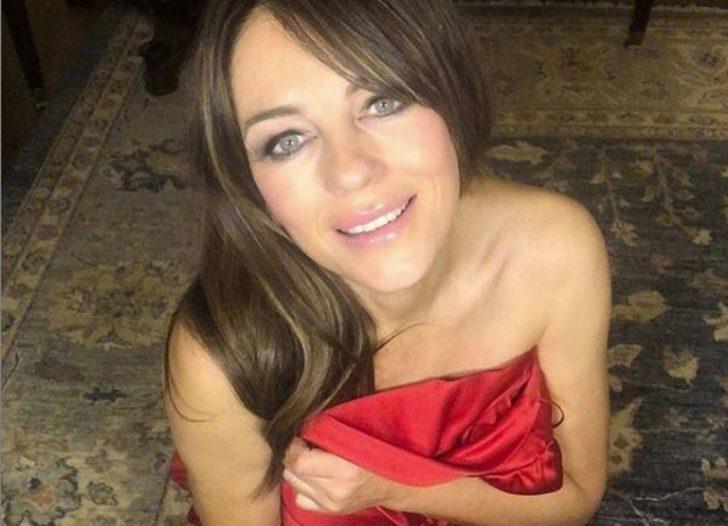 54 yaşındaki Elizabeth Hurley'den üstsüz paylaşım G4