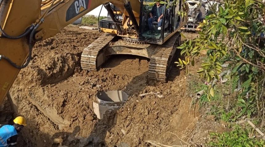 İncirliova&rsquo;nın yağmur suyu &ccedil;alışmaları tamamlanıyor