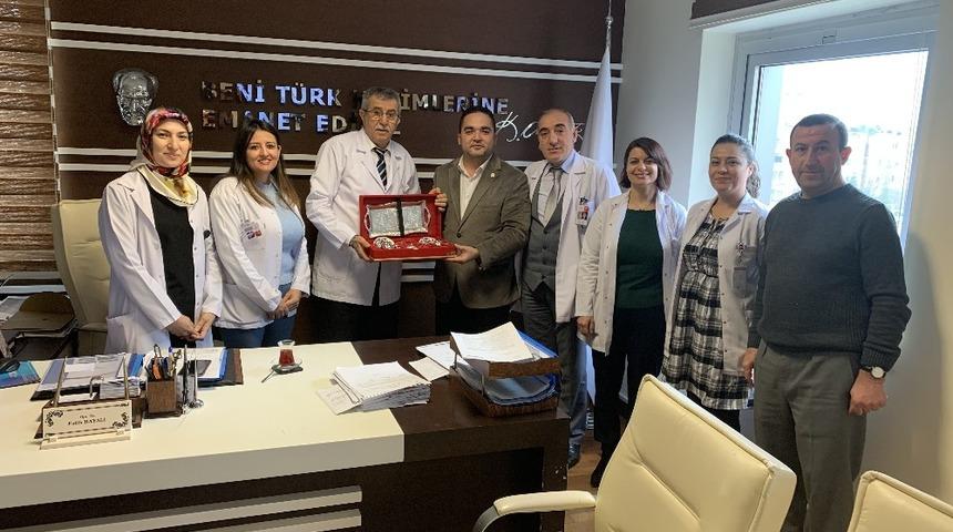 Sağlık-Sen’den Tire’ye tebrik ziyareti