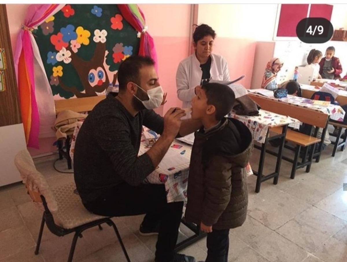 Gerc&uuml;ş&rsquo;te &ouml;ğrenciler ağız ve diş sağlığı eğitimi