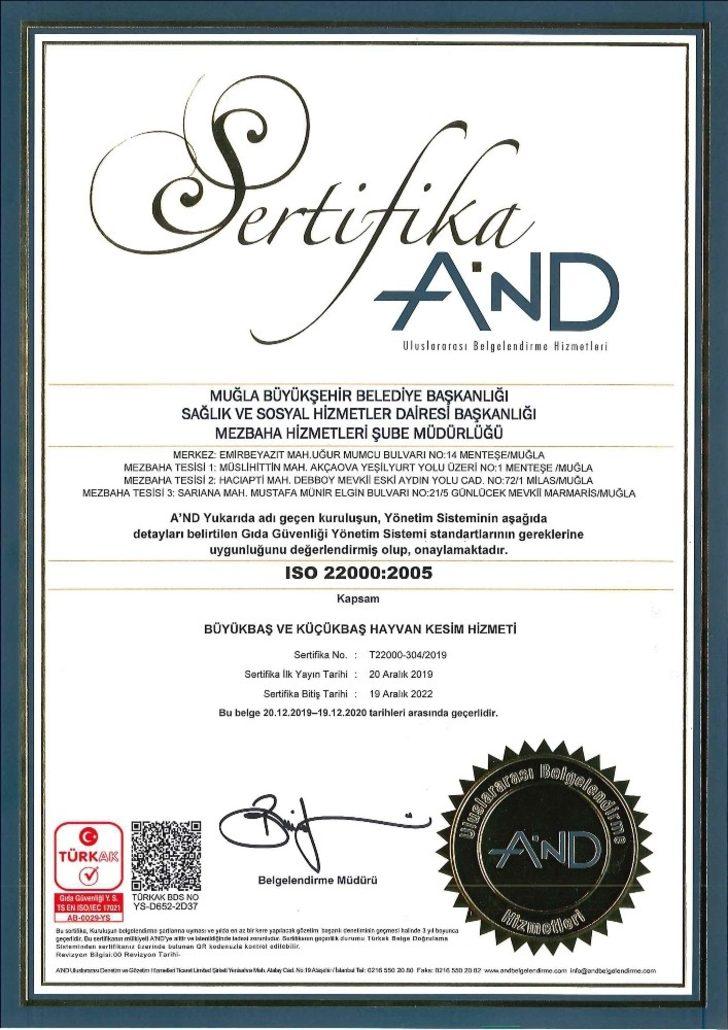 Büyükşehir Mezbahaları Kaliteli Hizmetle Sertifikalarını Yeniledi G2