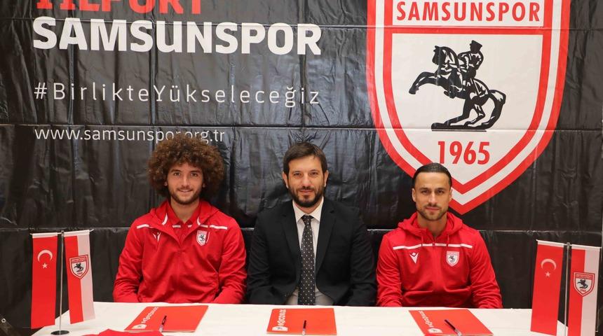 Samsunspor’da çifte imza