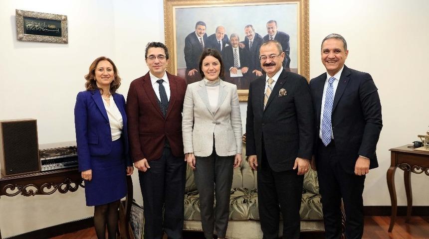 ING Bank Genel M&uuml;d&uuml;r&uuml; Pınar Abay&rsquo;dan SANKO&rsquo;ya ziyaret