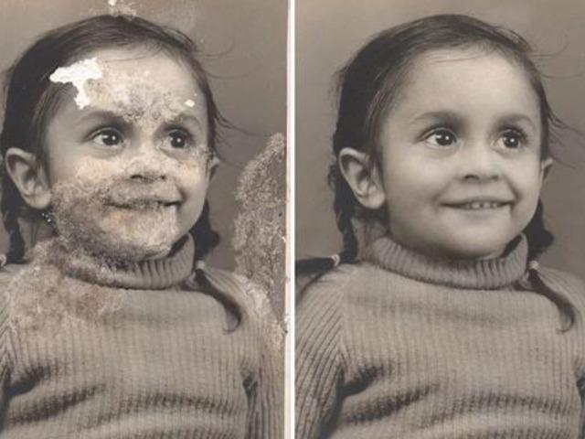 Çocukluğundan kalan tek fotoğrafı böyle yeniletti!