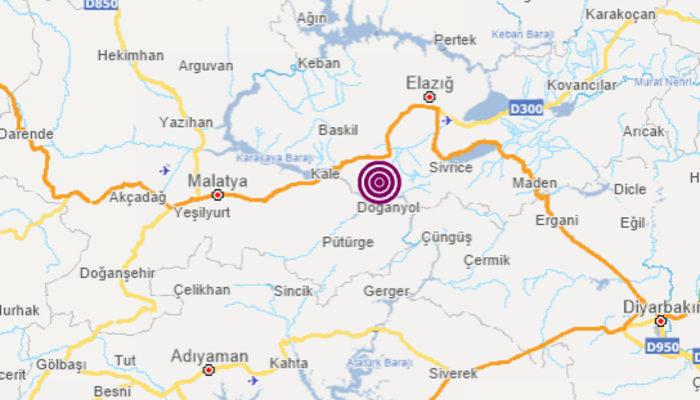 Elazığ'da 4.9 büyüklüğünde deprem (Son depremler)