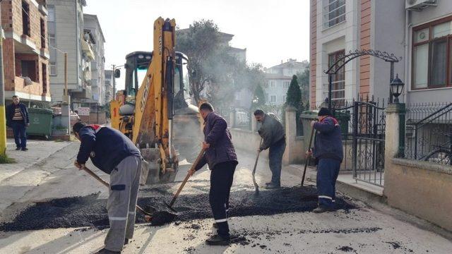 Mimar Sinan’da asfalt çalışması