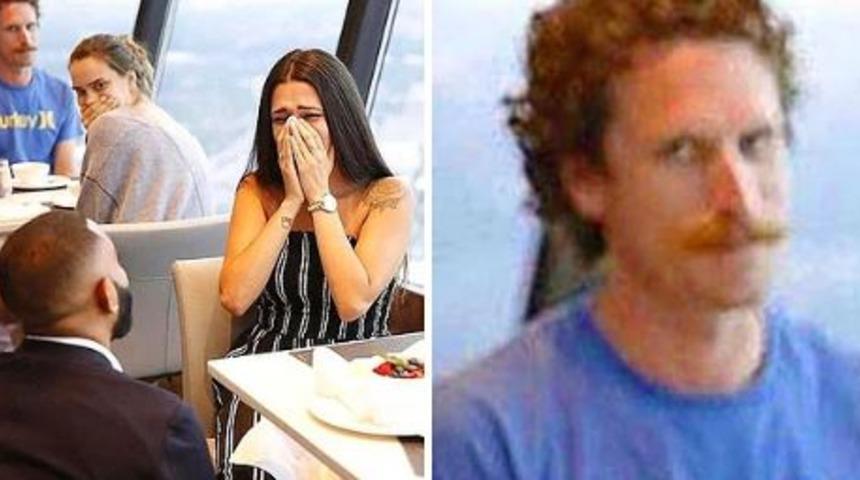 Evlilik teklifi eden adamdan çok herkes ona kilitlendi!