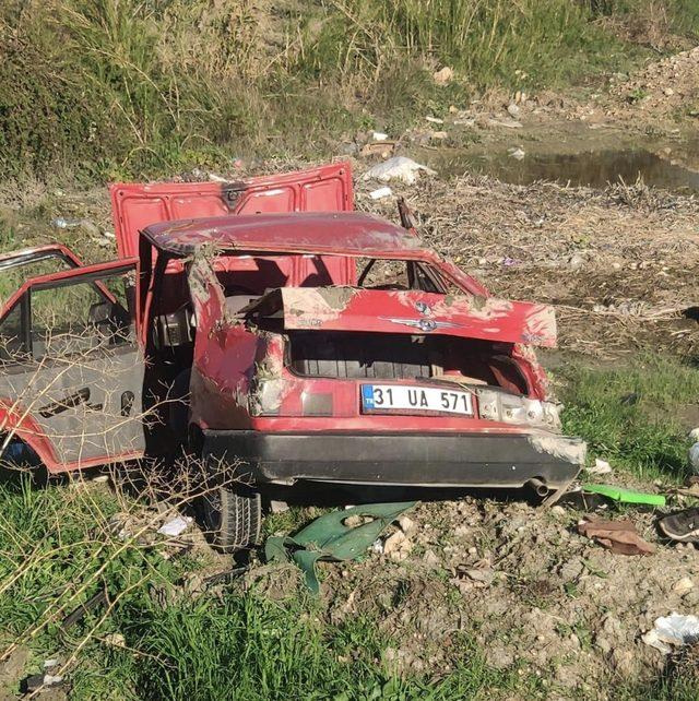 Kaş’ta otomobil takla attı: 1 yaralı