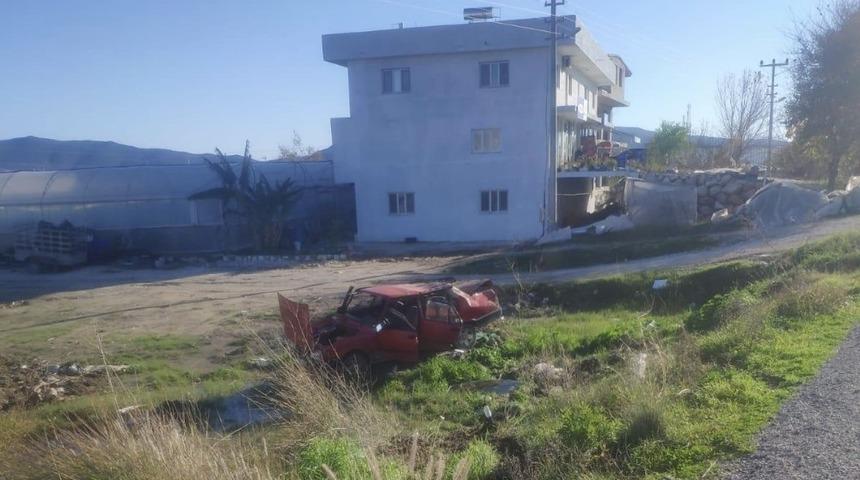 Kaş’ta otomobil takla attı: 1 yaralı