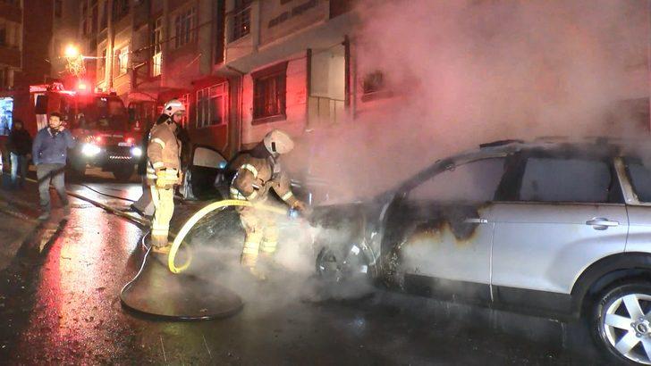 Kağıthane sabaha karşı sokağa döküldü! Otomobiller alev alev yandı G3