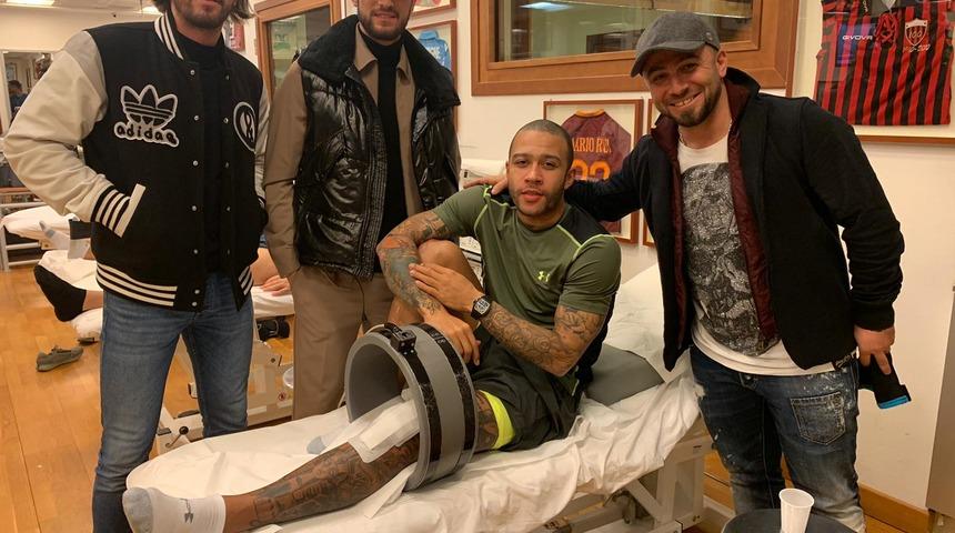 Yusuf Yazıcı'dan Memphis Depay'a ziyaret&nbsp;