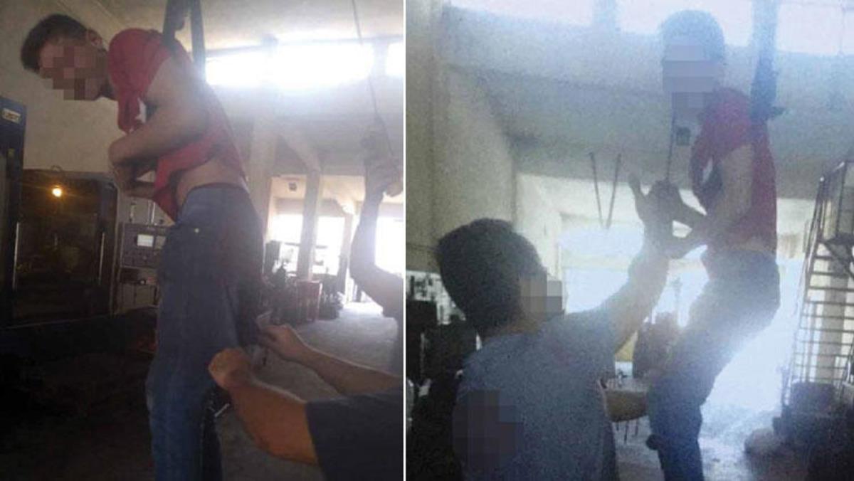 &Ccedil;ırağı palangaya bağlayıp işkence etmişlerdi! 2 kardeş serbest bırakıldı